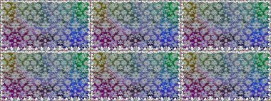 Raster kına tarzı. Sorunsuz süsleme yazdırma. Hint çiçek Paisley patten kenarlık. Etnik Mandala havlu. Kartvizit arka plan boyama kitabı, zemin, tekstil, tebrik için kullanılabilir.