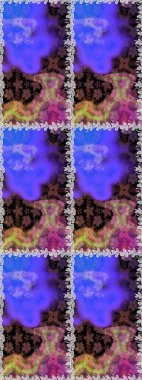 Mor renkli çiçekler suluboya tarzında. Mor renkli çiçeklerle kusursuz çiçek deseni.