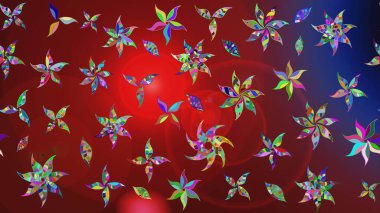 Raster Hip kumaş deseni. Eskiz Vintage Çiçek Deseni.