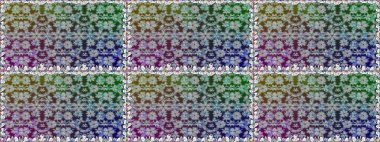 Renkli Bahar Temalı Kusursuz Arkaplan. Düz Çiçek Elementleri Tasarımı. Gri renkli çiçekler. Raster illüstrasyonunda kusursuz çiçek deseni.