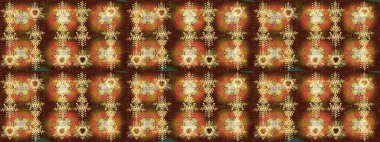 Kış Noel 'inde kar bembeyaz kristal element. Meteoroloji buz koleksiyonu. Raster. Kar Tanesi raster ikonu arka plan kahverengi, turuncu, sarı renk. Xmas don kar taneleri izole edilmiş siluet sembolü.