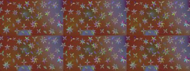 Sabıka fotoğraflarında, bebek kıyafetlerinde, duvar kâğıtlarında, paket kutularında falan kullanılabilir. Zarif, parlak ve eskiz kahverengi ve nötr çiçek desenli tasarım. Raster..