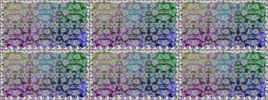 Kusursuz bir arka plan modeli. Raster - stok. Yapraklı çiçekler ve kır çiçekli papatya çayı..