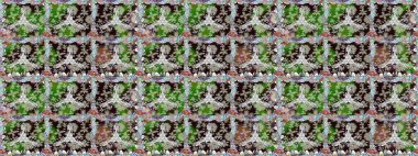 Renkli Bahar Temalı Kusursuz Arkaplan. Şirin çiçek elementleri. Raster illüstrasyonu. Kusursuz desenli, modaya uygun kumaş deseni. Düz Çiçek Elementleri Tasarımı.