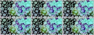 Sevimli çiçek desenli küçük çiçek. Dikişsiz Tony kumaş desen. Moda kumaş deseni. Raster illüstrasyon.