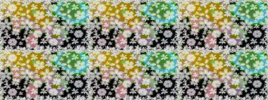 Şirin çiçekler, desenli, nötr ve gri renklerle renksiz desenli. Tekstil için dikişsiz suluboya desen. El çizimi çiçek pürüzsüz desen (taş)).