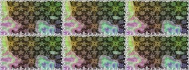 Gri ve nötr renklerde. Çiçek. Kusursuz dekoratif arka plan, çiçek mandala. Raster illüstrasyonu.