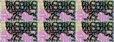 Paisley el çizimi elementler. Fantezi çiçekli kusursuz desen, doğal duvar kağıdı, çiçek desenli kıvrım çizimi. Ev dekoru.