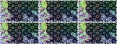 Çiçekler suluboya seamless modeli. Raster şık kumaş deseni.