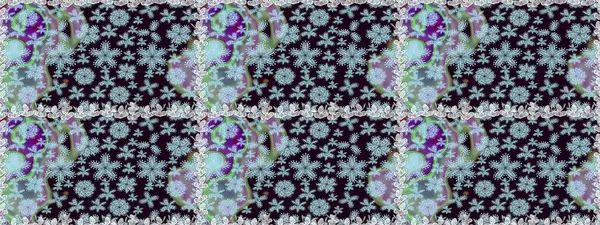 Raster illüstrasyonu. Tarafsız ve siyah renklerde. Çiçekli güzel suluboya desen.