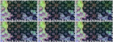 Çiçekler suluboya seamless modeli. Raster şık kumaş deseni.