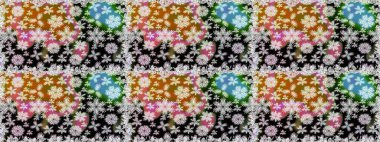 Vadinin çiçekleri tarafsız ve siyah renklerde. Çiçeksiz desenlerin çizimi.