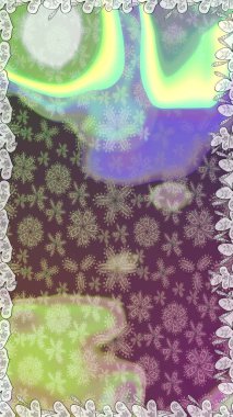 Çiçek deseni. Raster illüstrasyonu. Şatafatlı bahar bahçesi dokusu. Tarafsız ve mor renkte çiçekler. Çiçekler, nötr ve mor renklerde kusursuz.