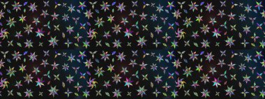 Üzerinde gri ve mavi renkte çiçekler olan çiçek deseni çiz. Suluboya tarzında gri ve mavi renkte çiçekler.