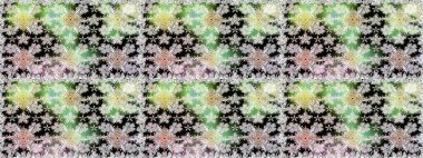 Tebrik kartı geçmişi, boyama kitabı, arkaplan ve tekstil için kullanılabilir. Raster Henna tarzı. Kusursuz süs izi. Etnik Mandala havlusu. Sınır Hindistan çiçek desenli paisley patentli.