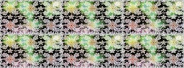 Tebrik kartı geçmişi, boyama kitabı, arkaplan ve tekstil için kullanılabilir. Raster Henna tarzı. Kusursuz süs izi. Etnik Mandala havlusu. Sınır Hindistan çiçek desenli paisley patentli.