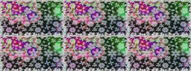 Gri ve nötr renkte çiçekler. Çiçekli karalama şeklinde Raster çiçek deseni. Nazikçe, güzel çiçek arkaplanı..