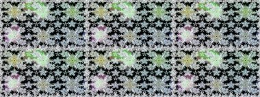 Kusursuz bir arka plan modeli. Vadinin çiçekleri siyah ve nötr renklerde. Suluboya, elle çizilmiş. Raster - stok.