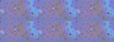 Sketch Floral Pattern in Raster illustration. Fancy fabric pattern. Colour Spring Theme sketch pattern Background. Flat Flower Elements Design.