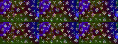 Kahverengi ve yeşil renklerde parlak çiçekli halı deseni.