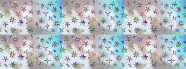 Raster illüstrasyonu. Çiçekli güzel suluboya desen. Gri ve nötr renklerde.