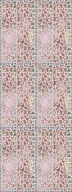 Gri ve nötr renkte bir resim. Raster illüstrasyonu. Güzel bir kumaş tasarımı. Dekoratif el çizimi kelebekler.