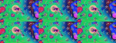 Raster çiçekli arka plan. Renkli Yaz Temalı eskiz kalıbı. Yazdır. Güzel eskiz şekli. Düz Çiçek Elementleri Tasarımı. Şirin kumaş deseni.