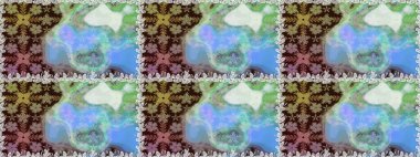 Klasik taslak çizimi. Raster Yumuşak kumaş deseni. Raster çiçek izi. Çiçek mavisi pürüzsüz desen.