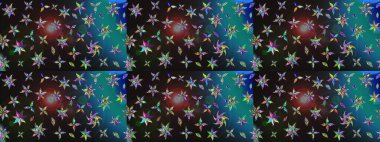 Kıvırcık, parlak örgü. Güzel, parlak, pürüzsüz kumaş, tuval. Desen, çizim, çiçek sınırı. Eski moda arka plan. Raster illüstrasyonu. Çiçeklerin çelengi.