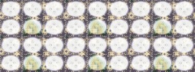 Şirin desen. Noel Kar Taneleri Arkaplanı. Raster illüstrasyonu. Raster Noel soyut renkli arka plan ve tatlı kar tanesi. Kar tanelerinin deseni.