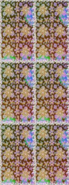 Kusursuz soyut bir arkaplan. Raster illüstrasyonu. Oriental raster klasik kahverengi ve altın desenli.