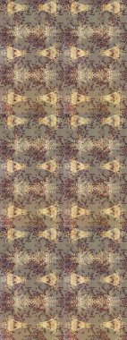 Düz Çiçek Elementleri Tasarımı. Renkli Yaz Temalı eskiz kalıbı. Çiçekler bej, kahverengi ve gri renklerde. Sevimli çiçek raster deseni.