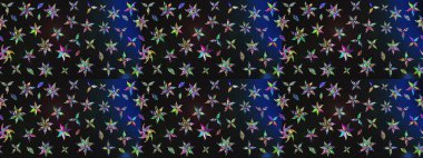 Raster illüstrasyonu. Suluboya tarzında gri ve mavi renklerde. Küçük çiçekli bahar deseni çiz.