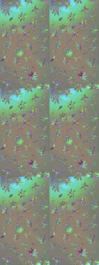 Nazik, narin çiçek arkaplanı. Gri ve bej renkli çiçekler. Raster çiçek desenli ve çiçekli..