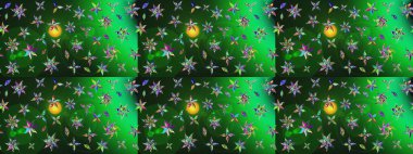 Gömlek, arka plan modelini çiz. Yeşil ve gri renkli çiçekler. Tropik çiçekler.