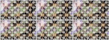 Düz Çiçek Elementleri Tasarımı. Tarafsız ve gri renklerde çiçekler. Renkli Bahar Temalı Kusursuz Arkaplan. Sevimli çiçek raster deseni.