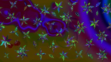 Moda baskısı. Ton halinde. Dekorasyon ve tasarım için güzel bir desen. Çiçeğin suluboya çizimlerinin mükemmel deseni. Suluboya desenli çiçek deseni.