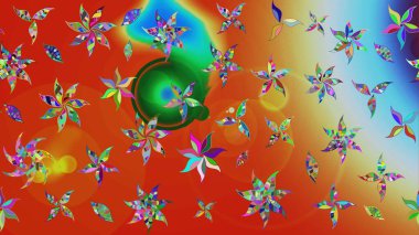 Raster. Eski usul. Eskiz geçmişi. Kumaş, tekstil, duvar kağıdı baskısı için. Raster illüstrasyonu. Tomurcukları çiçekli sevimli çiçek deseni..