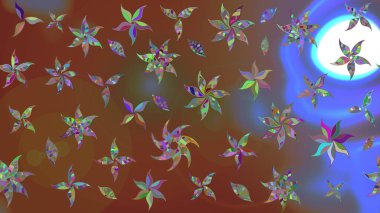 Çiçek arkaplanlı soyut zarafet eskiz deseni. Raster Güzel kumaş deseni.