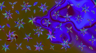 Raster güzel bir çiçek deseni çizmiş. Nazik romantik baskı. Bahar mevsimi. Tatil havası..