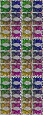 Raster suluboya çiçek deseni, narin çiçekler, yeşil çiçekler, tebrik kartı şablonu. Raster Güzel kumaş deseni.