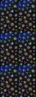 Raster çiçek izi. Klasik taslak çizimi. Raster Yumuşak kumaş deseni. Çiçek grisi ve mavi çizim deseni.