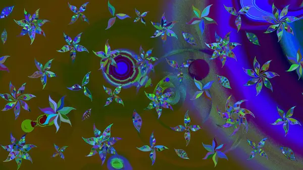 Güzel suluboya çiçekler, parlak resimler ilham verici ve yeşil çiçek desenli eskiz arka planı. Raster..