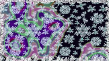 Tarafsız ve gri renklerde şirin tekstil tarzında. Çiçek arkaplan. Çiçek duvar kâğıdı. Raster illüstrasyonu. Renkli, pürüzsüz desen.