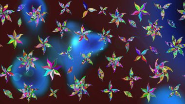 Sketch Floral Pattern in Raster illustration. Fancy fabric pattern. Colour Spring Theme sketch pattern Background. Flat Flower Elements Design.