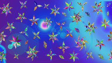 Çiçek arkaplan. Çiçek kolajı. Raster deseni. Küçük çiçekte güzel bir desen var. Doğa. - Mavi ve mor çiçekler. Çiçek bileşimi.