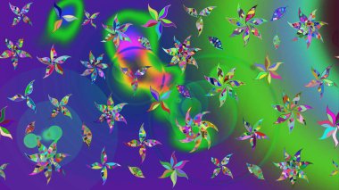 Nazik romantik baskı. Bahar mevsimi. Raster güzel bir çiçek deseni çizmiş. Tatil havası..