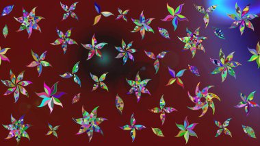 Sabıka fotoğraflarında, bebek kıyafetlerinde, duvar kâğıtlarında, paket kutularında falan kullanılabilir. Zarif, parlak ve eskiz kırmızı ve kahverengi çiçek deseni tasarımı.