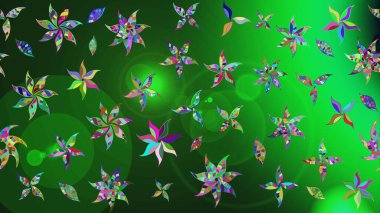 Suluboya çiçekli çiçek deseni. Raster illüstrasyonu. Renklerde güzel tekstil.