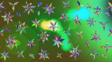 Organik elementler. Suluboya etkisi. Botanik çizim kalıbı. Raster deseni.